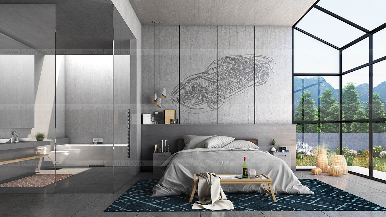 3D Modern Bedroom Design