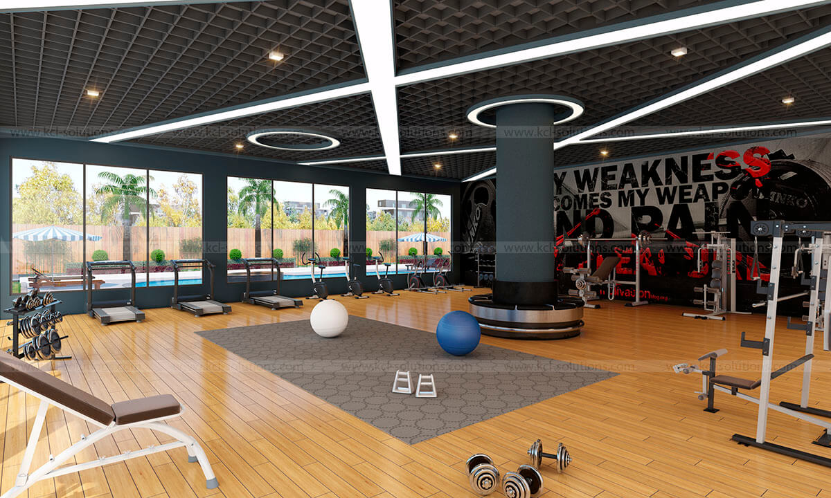 Gym Interior 3D Design