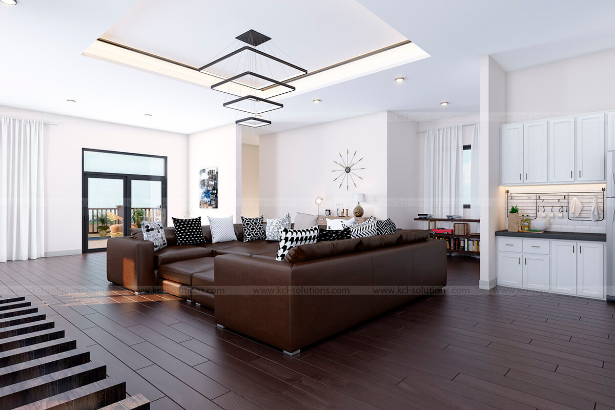 Residential Building Living Room Design